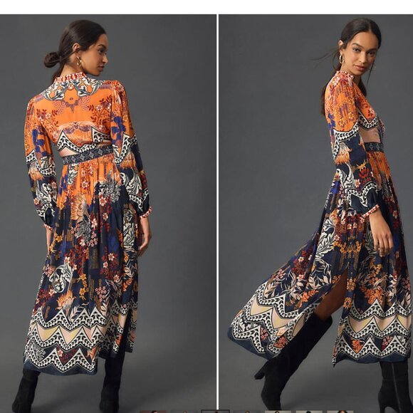 Anthropologie Dresses & Skirts - NWT Anthropologie Bhanuni by Jyoti Patterned Maxi Dress Size 0